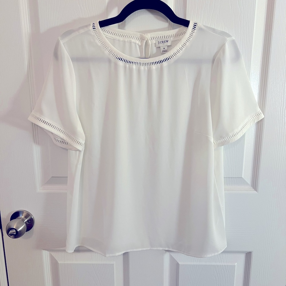 White J Crew Women’s Top - NWOT